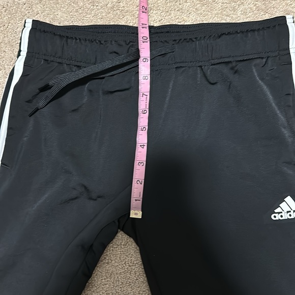 Adidas black & white 3 stripe track suit M/L - Picture 11 of 15